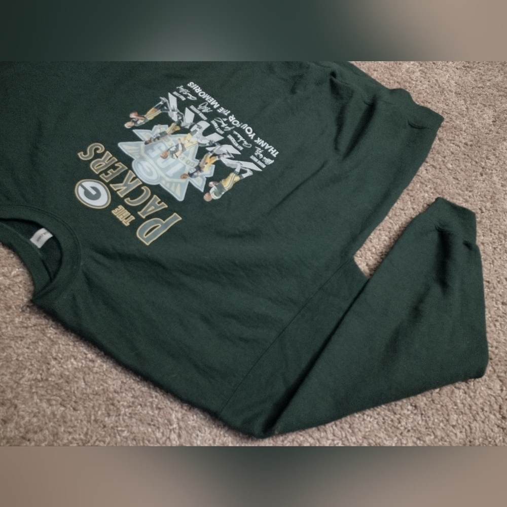 Gildan Green Bay Packers Green Crewneck Sweater 3XL - Picture 5 of 9